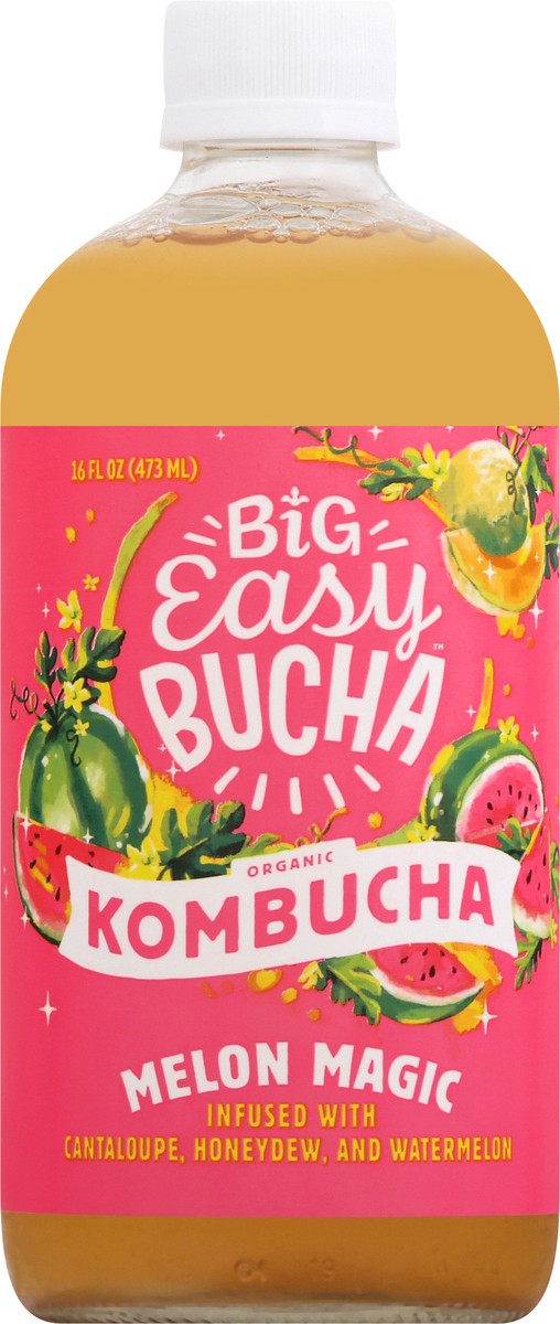 slide 6 of 9, Big Easy Bucha Organic Melon Magic Kombucha 16 oz, 16 oz