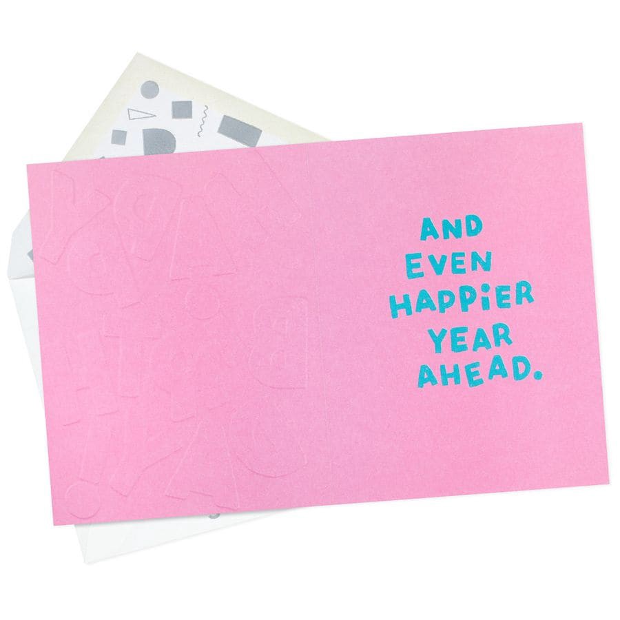 slide 4 of 5, Hallmark Birthday Card (Happy Birthday Year) E99, 1 ct