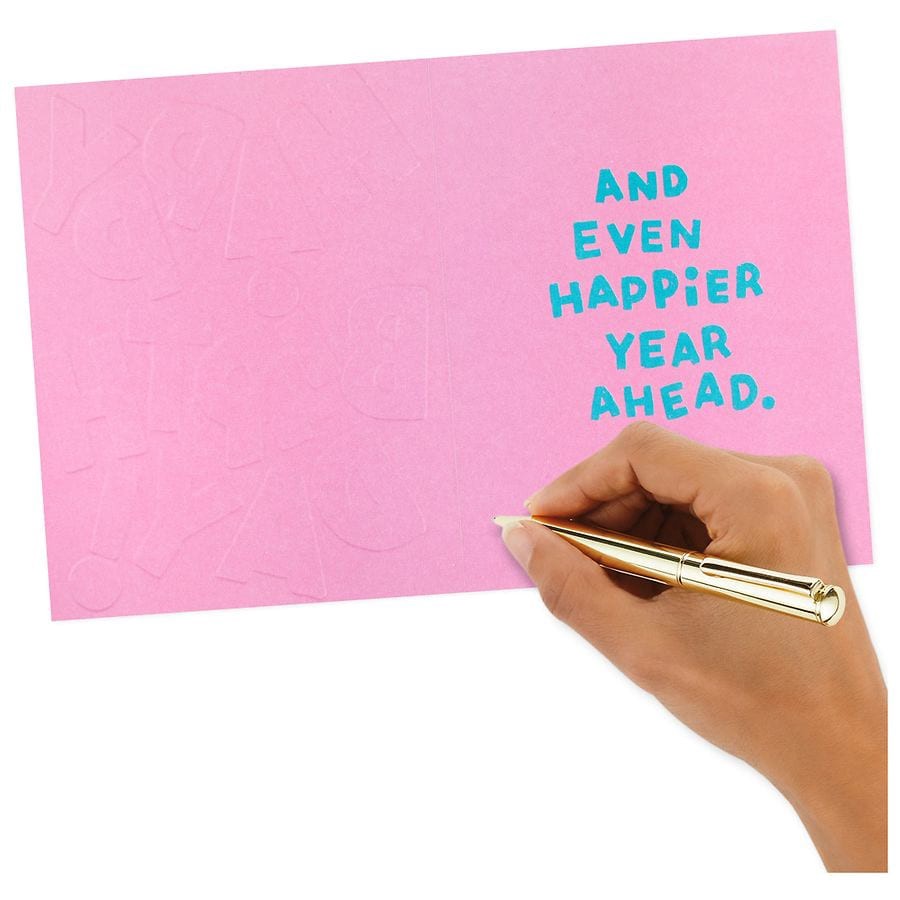 slide 5 of 5, Hallmark Birthday Card (Happy Birthday Year) E99, 1 ct