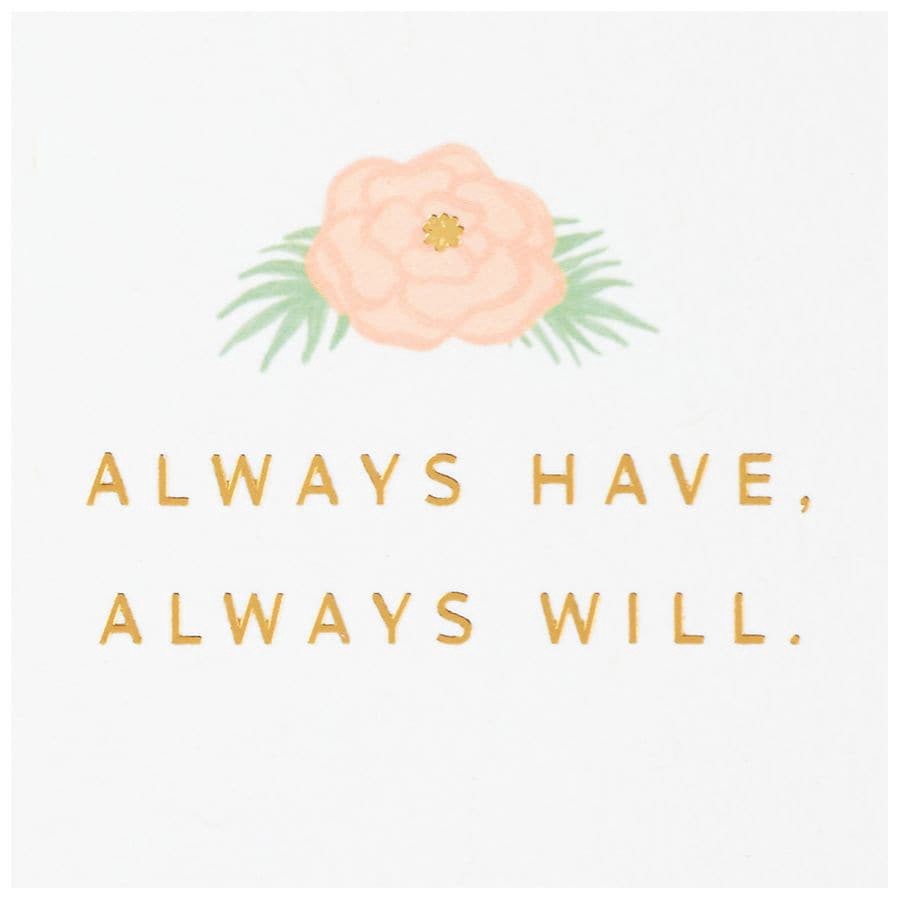 slide 4 of 5, Hallmark Love Card (Always Loved You, Always Will) E23, 1 ct