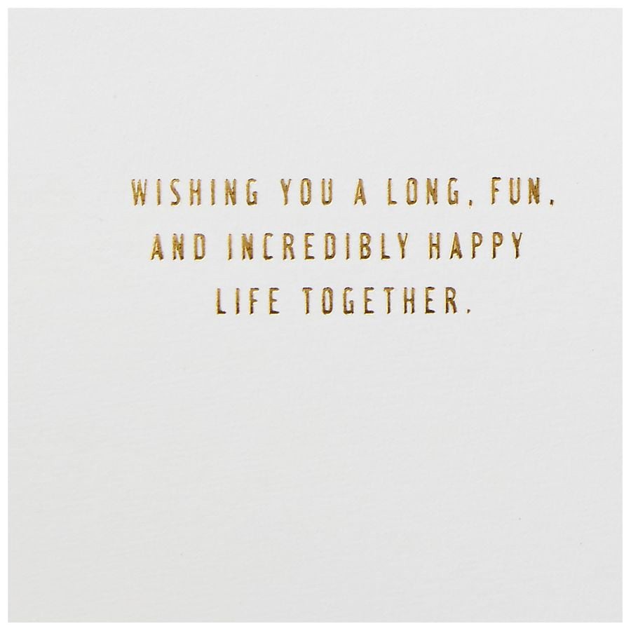 slide 2 of 5, Hallmark Signature Wedding Card (Wishing You a Happy Life Together) E30, 1 ct