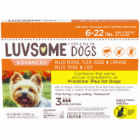 slide 1 of 1, Luvsome Dog And Puppy Advanced Flea Tick Applicators, 3 ct