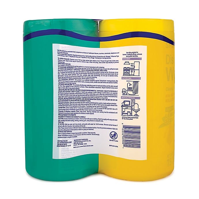 slide 2 of 2, Smart Values Disinfecting Wipes, 150 ct