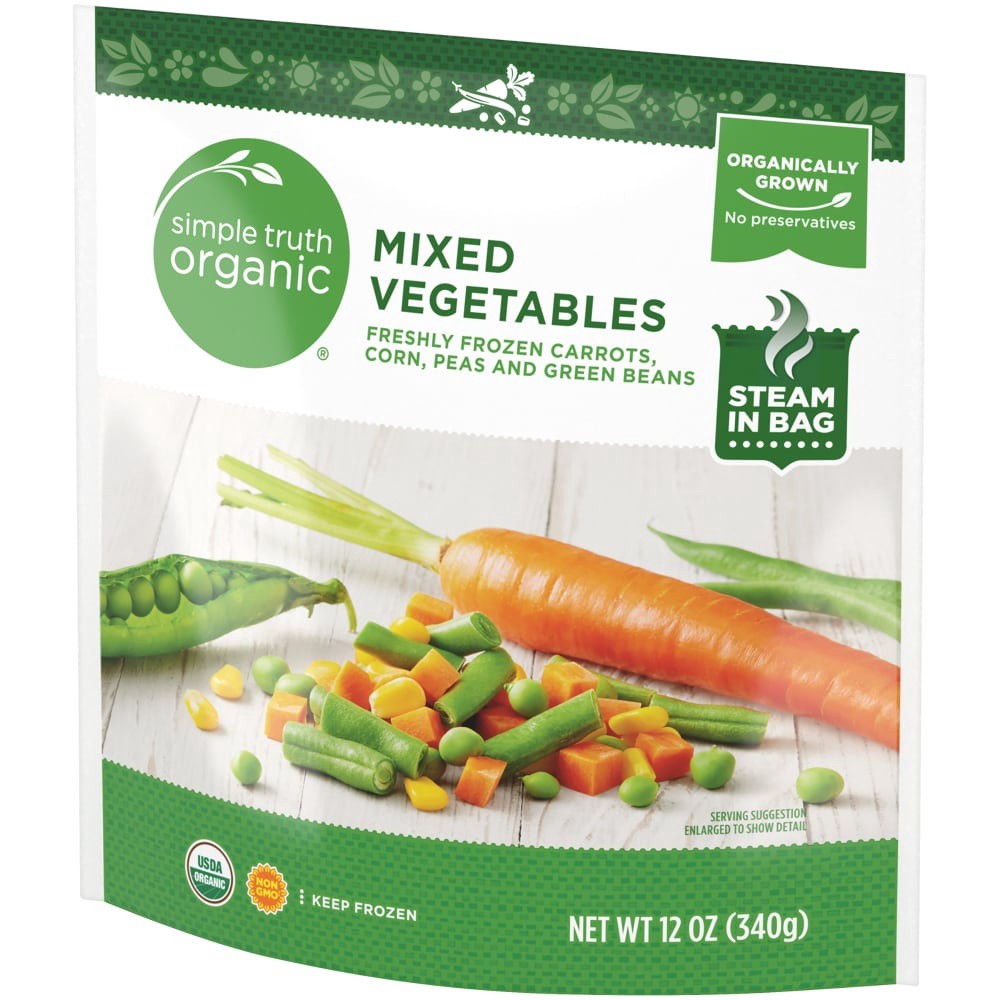 slide 2 of 3, Simple Truth Organic Fresh Frozen Mixed Vegetables, 12 oz