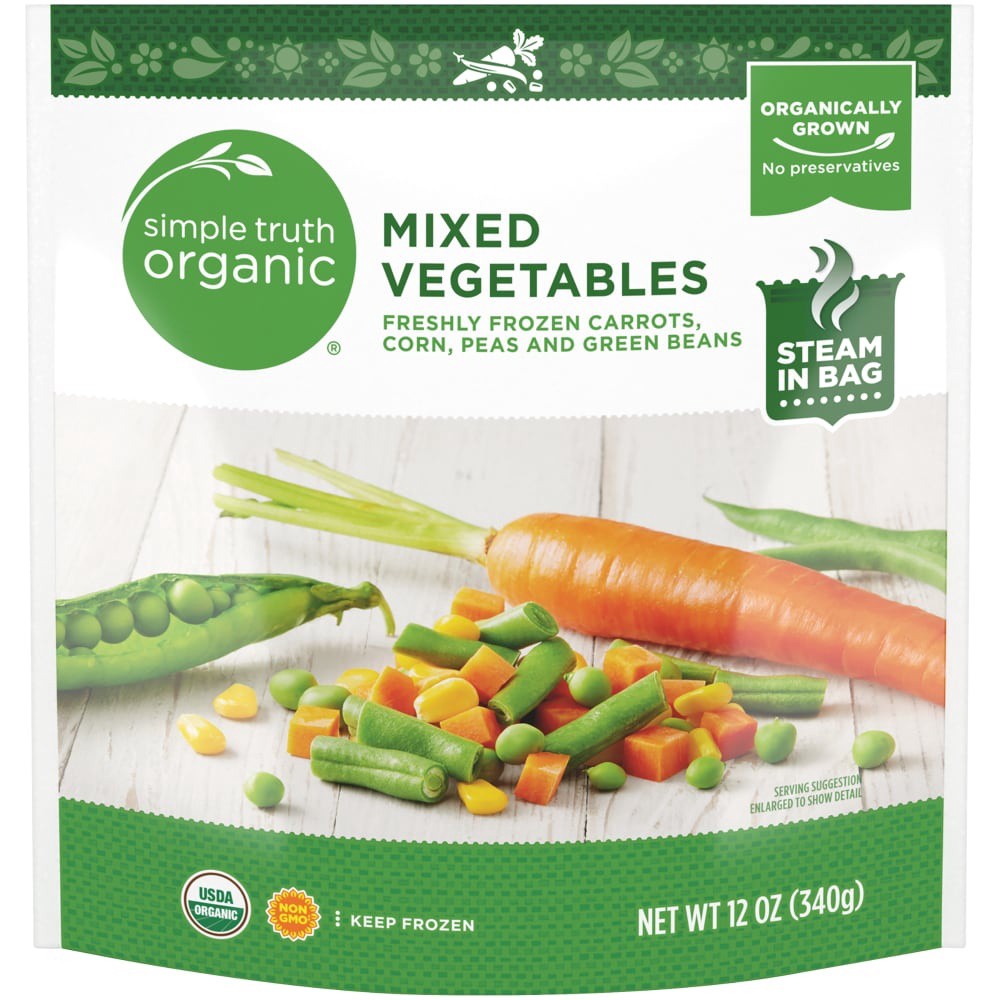 slide 3 of 3, Simple Truth Organic Fresh Frozen Mixed Vegetables, 12 oz