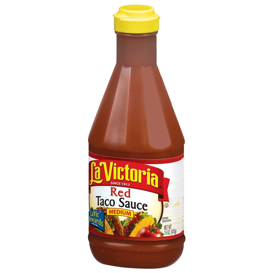 slide 3 of 3, LA VICTORIA Medium Red Taco Sauce, 