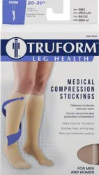 TRUFORM Below Knee Beige - Medium, 1 Pair