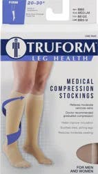 TRUFORM Below Knee Beige - Medium, 1 Pair