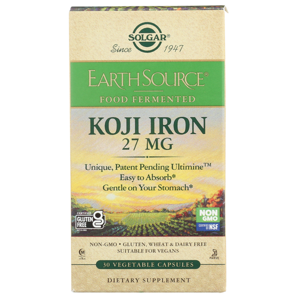 slide 1 of 1, Solgar Fermented Koji Iron, 1 ct