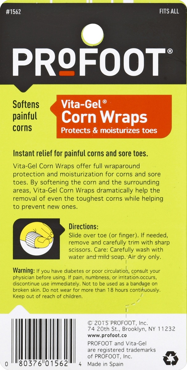 slide 2 of 5, ProFoot Corn Wraps 3 ea, 3 ct