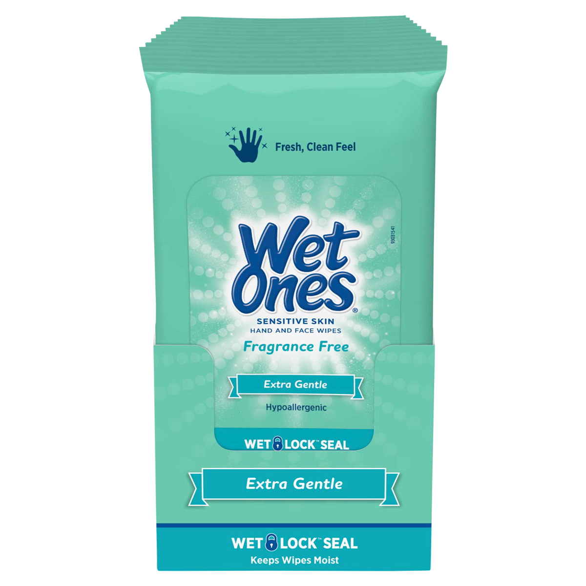 slide 1 of 1, Wet Ones Sensitive Skin Extra Gentle Hand Wipes, 1 ct