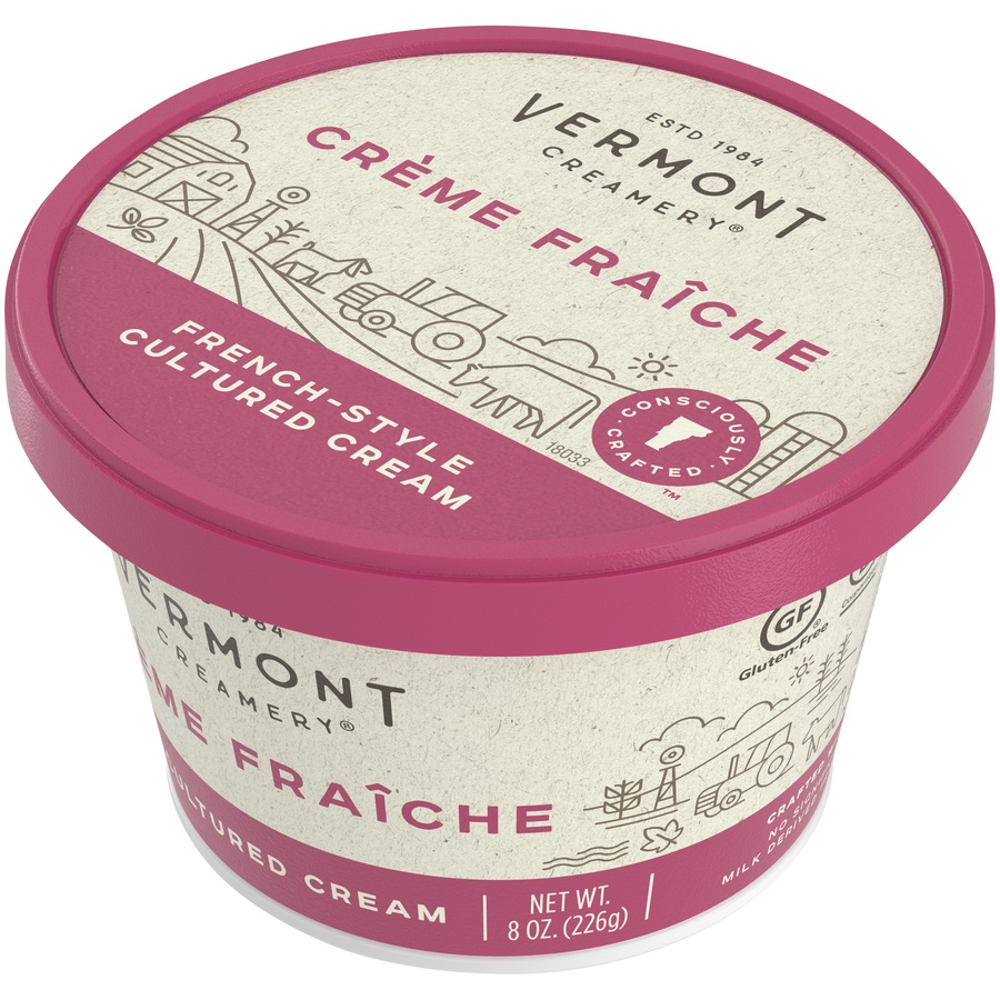 slide 3 of 8, Vermont Creamery French-Style Creme Fraiche 8 oz, 8 oz