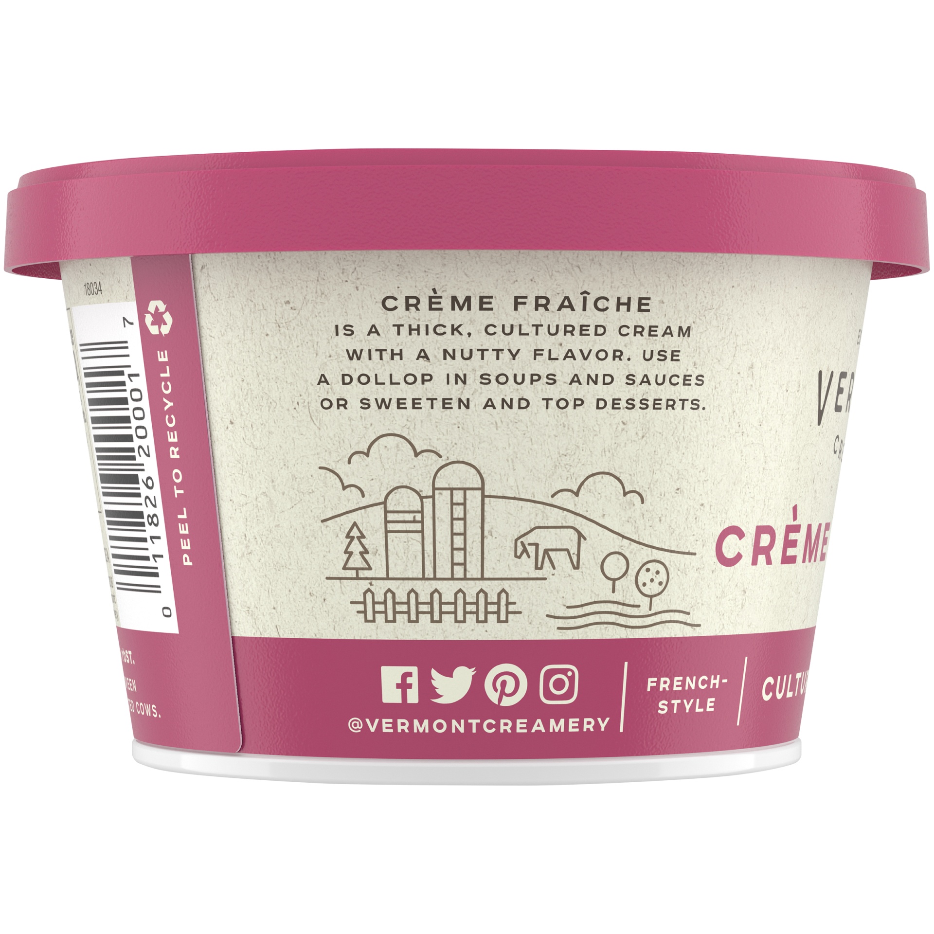 slide 5 of 8, Vermont Creamery French-Style Creme Fraiche 8 oz, 8 oz