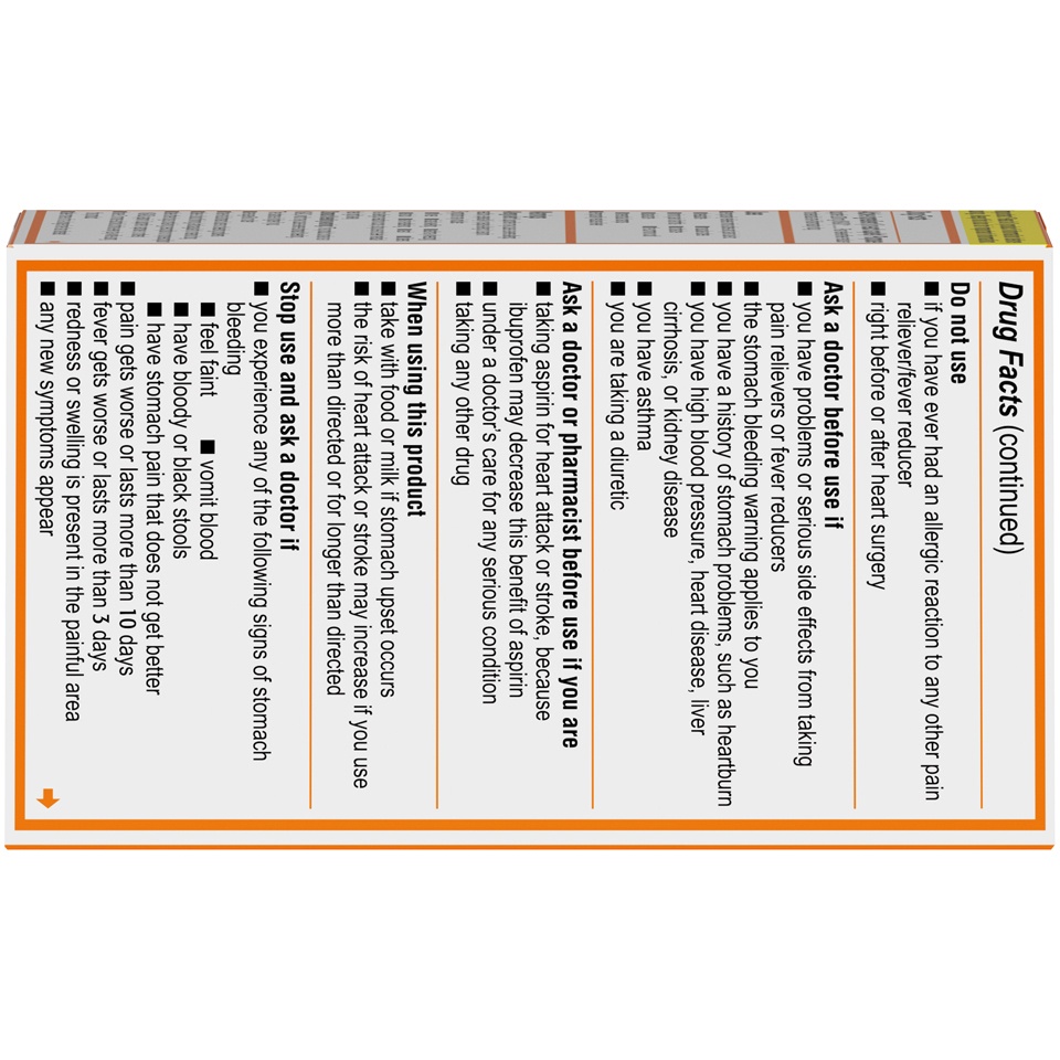 slide 2 of 6, Motrin Ib Ibuprofen Tablet Coatd, 