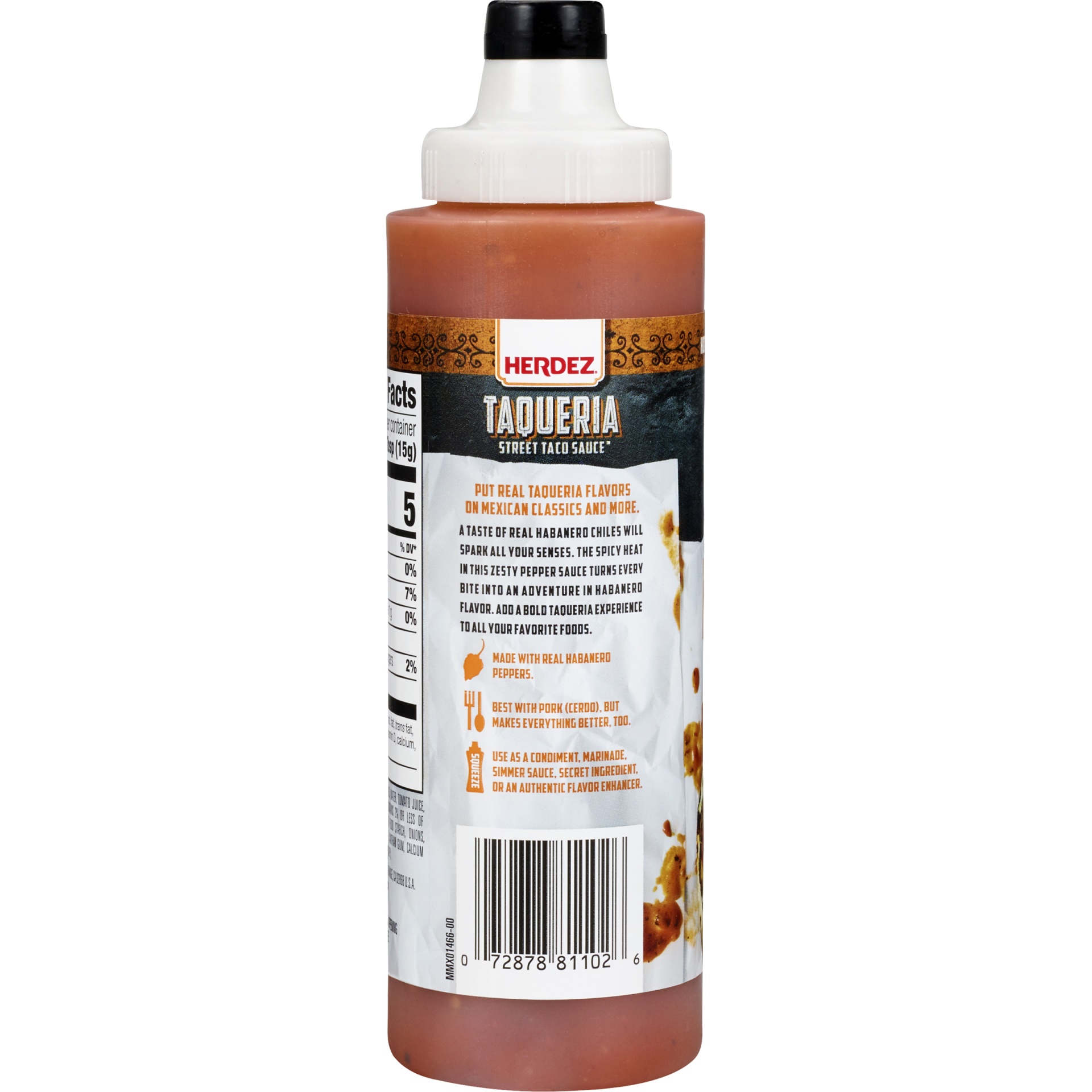 slide 2 of 6, Herdez TAQUERIA STREET SAUCE Habanero Hot, 9 fl oz