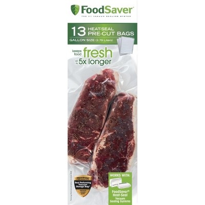 slide 1 of 4, FoodSaver Gallon Heat-Seal Bags - FSFSBF0316-P00, 13 ct