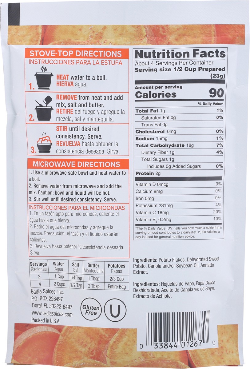 slide 9 of 9, Badia Instant Sweet Potatoes - 3.25 oz, 3.25 oz