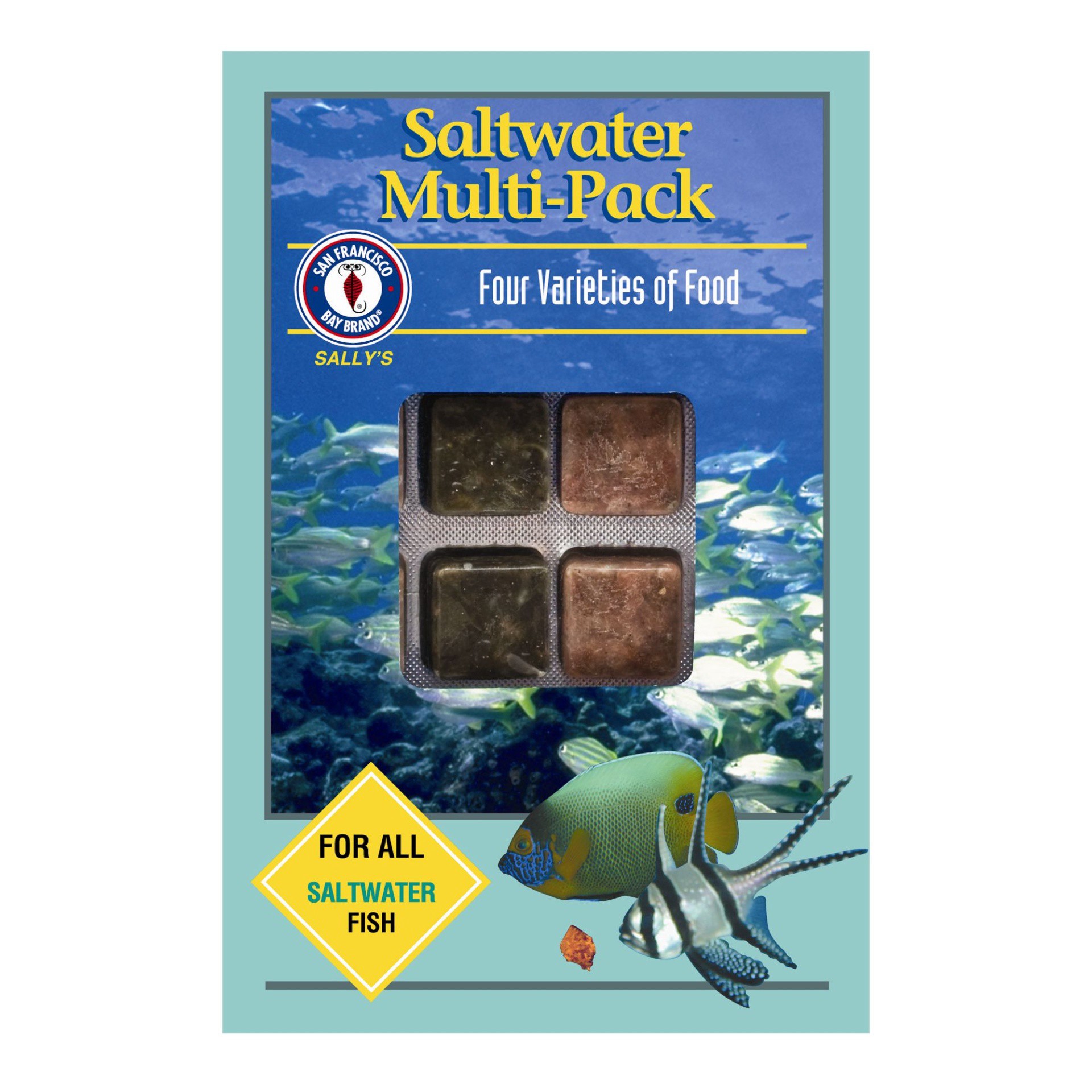 slide 1 of 1, SF Bay Coffee San Francisco Bay Brand® Saltwater Multi-Pack™ Fish Food, 3.5 oz