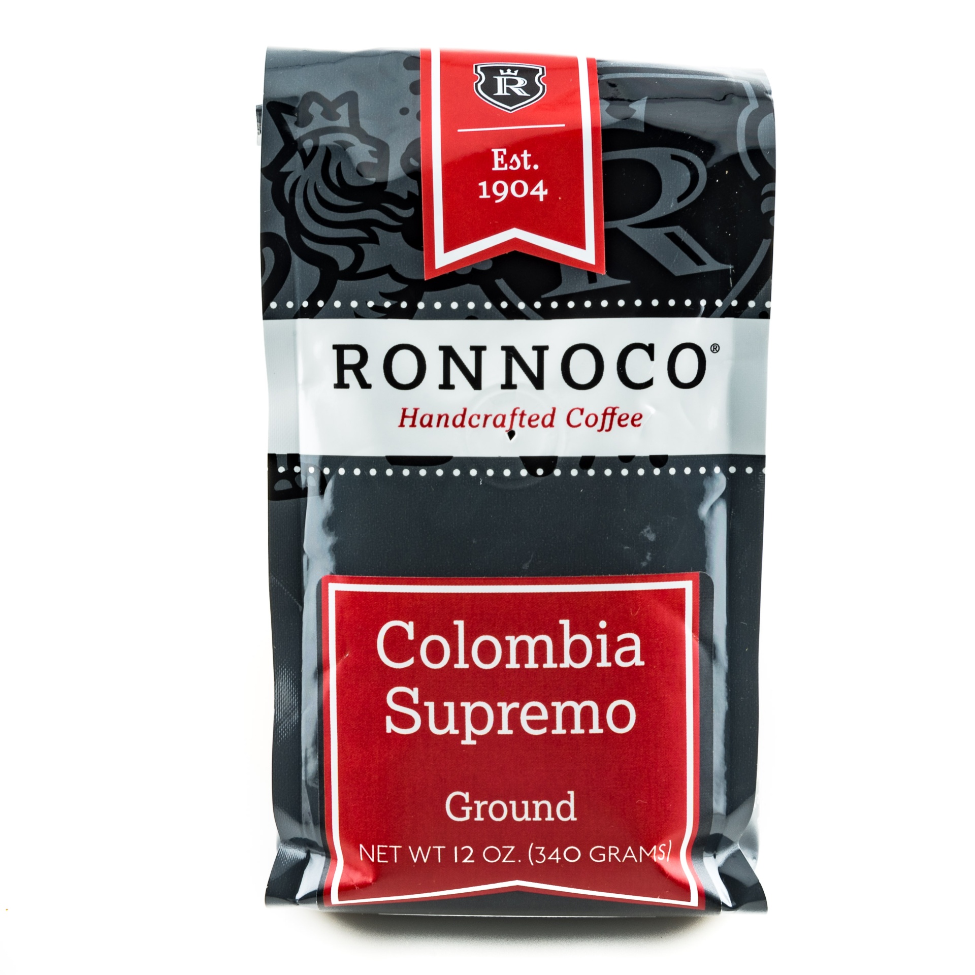 slide 1 of 1, Ronnoco Colombia Suprmemo Ground Coffee - 12 oz, 12 oz