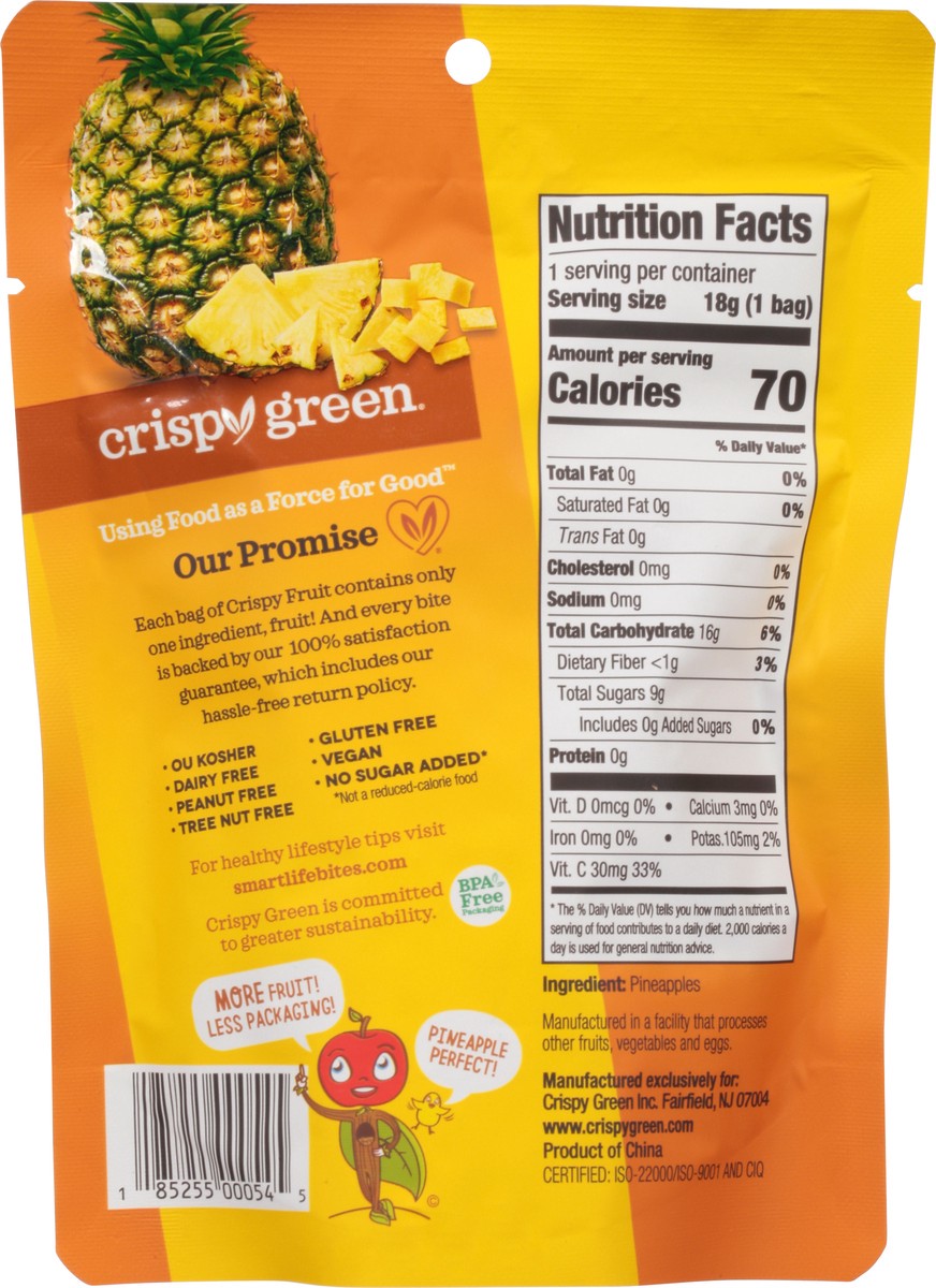 slide 2 of 9, Crispy Green Crsipy Green Crsipy Fruit All Pinaeapple Single - 0.63 Oz, 0.63 oz