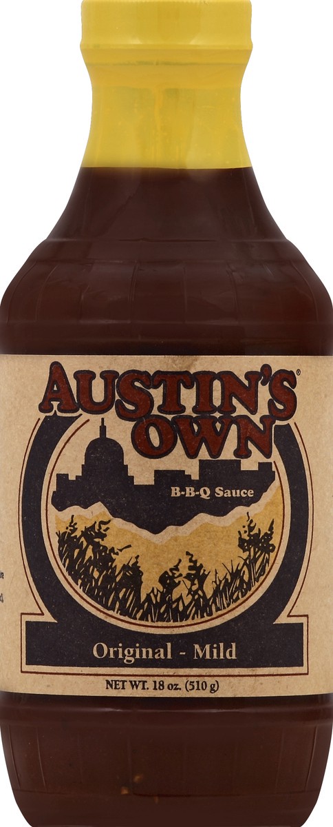 slide 1 of 2, Austin's Own Austins Own Bbq Sauce Orig, 18 oz