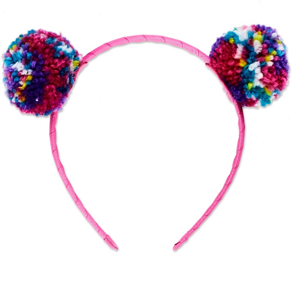 slide 2 of 2, scünci Rainbow Yarn Pompom Headband, 1 ct