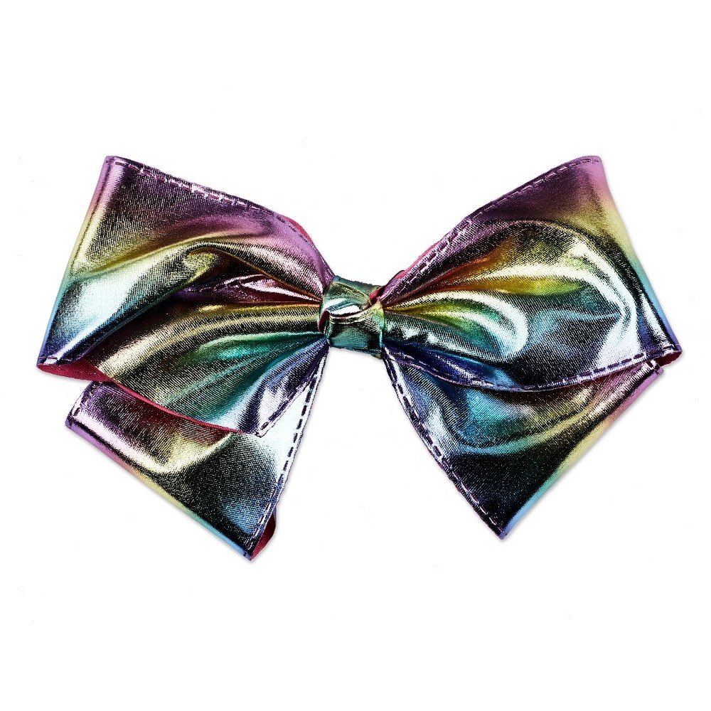 slide 2 of 2, scünci Jumbo Metallic Bow Salon Clip, 1 ct