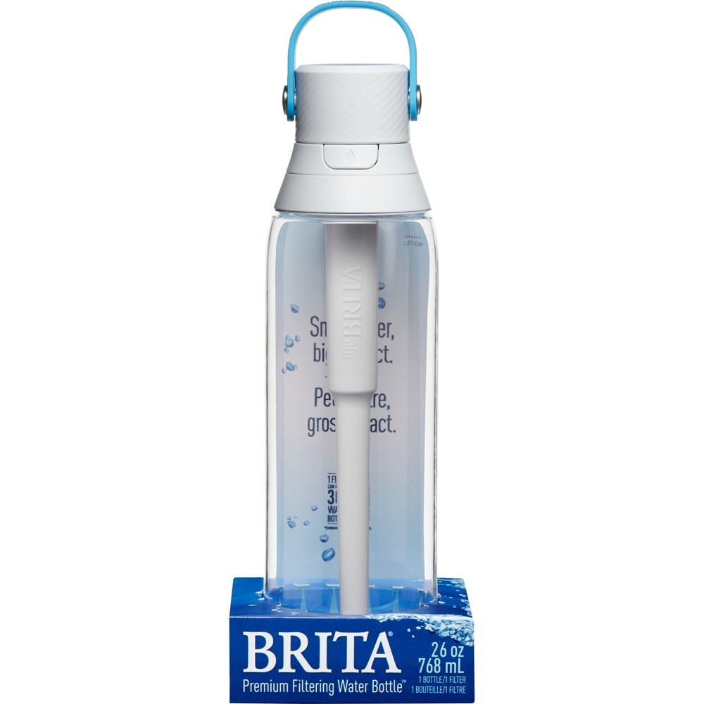 slide 2 of 5, Brita Premium Filtering Water Bottle with Filter BPA Free - Clear, 26 oz