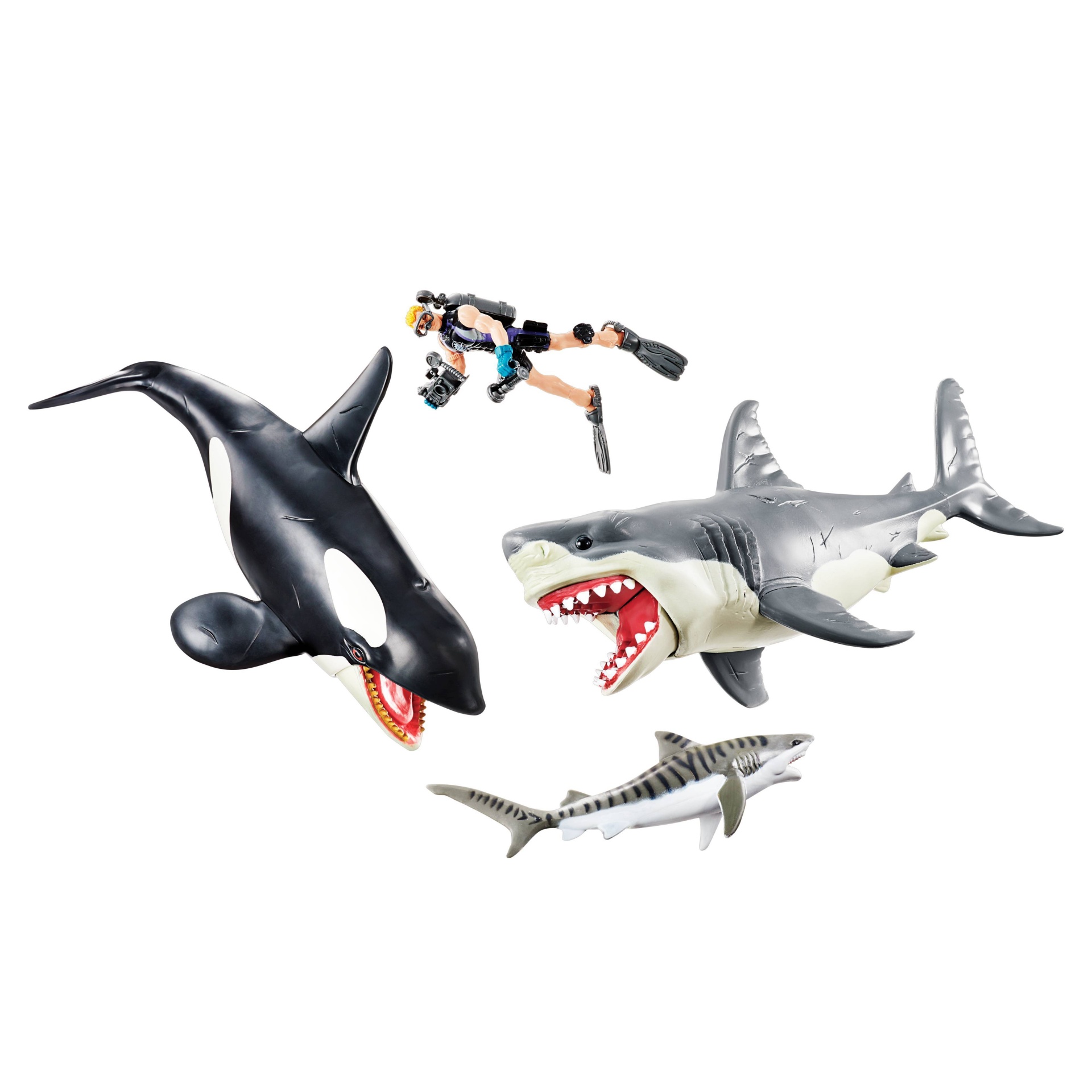 Animal planet mega shark cheap and orca encounter playset