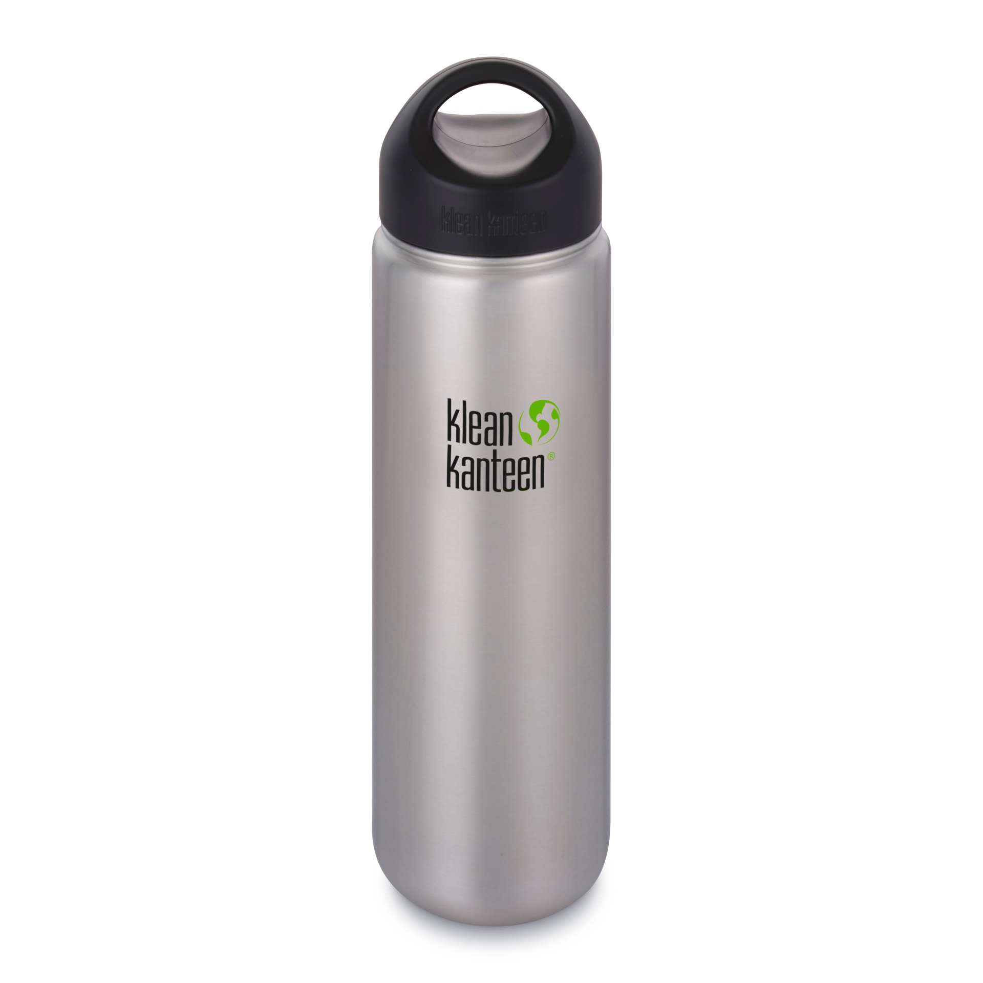 slide 1 of 1, Klean Kanteen Wide Single Wall Bottle - Brushed Silver, 27 oz