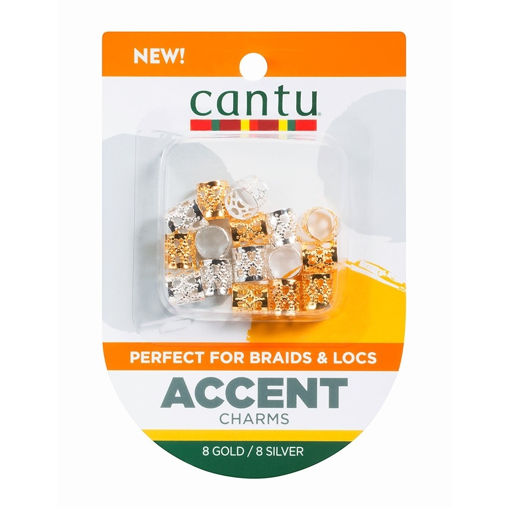 slide 1 of 3, Cantu Accent Charms - Gold and Silver, 8 ct