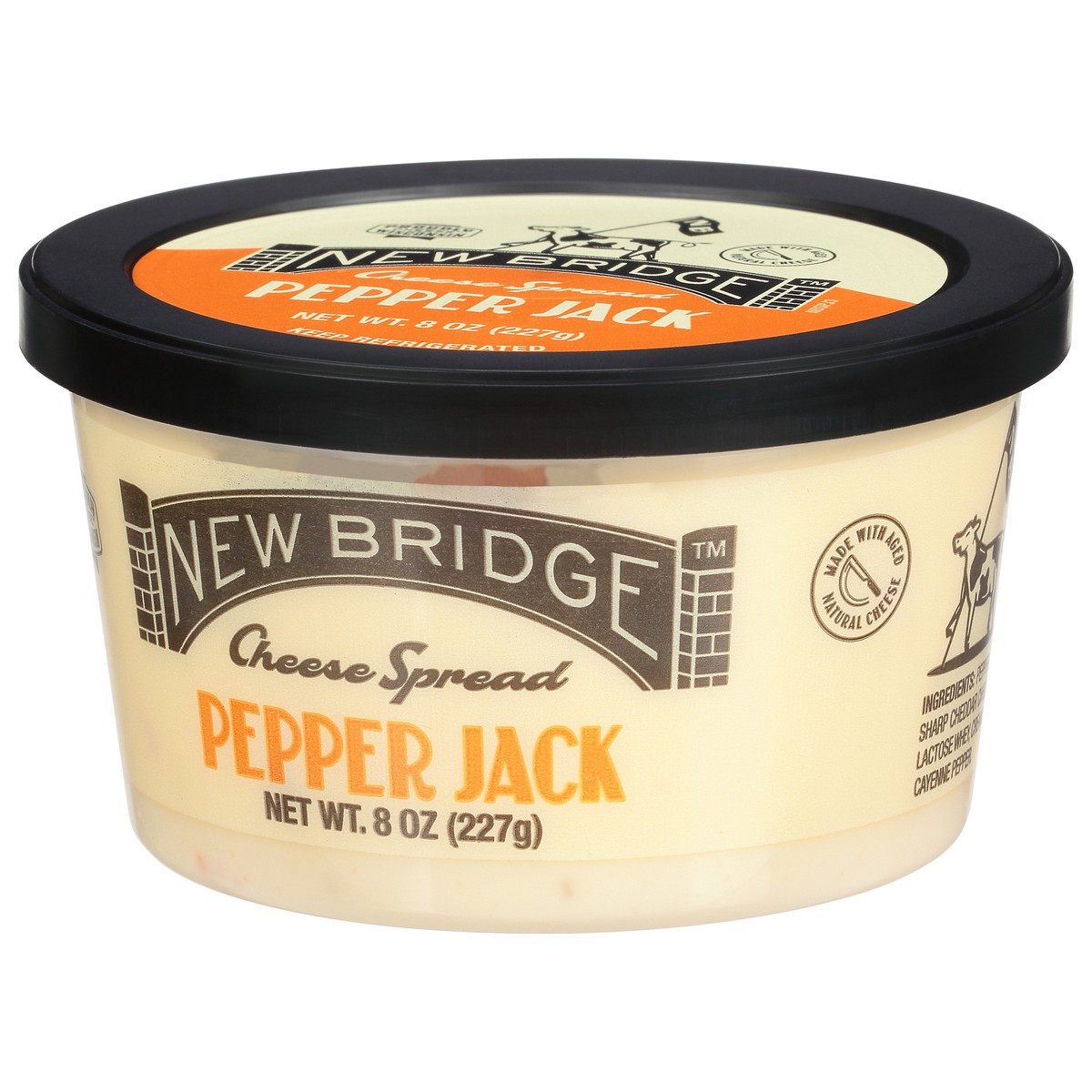 slide 3 of 9, New Bridge Pepper Jack Cheese Spread - 8 Oz, 8 oz