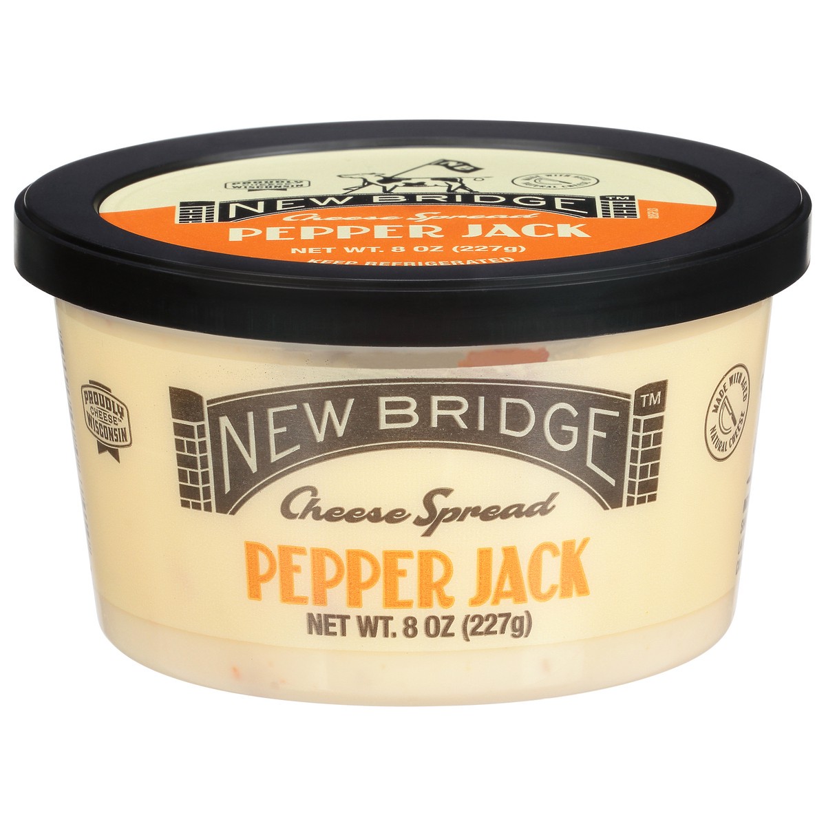 slide 1 of 9, New Bridge Pepper Jack Cheese Spread - 8 Oz, 8 oz