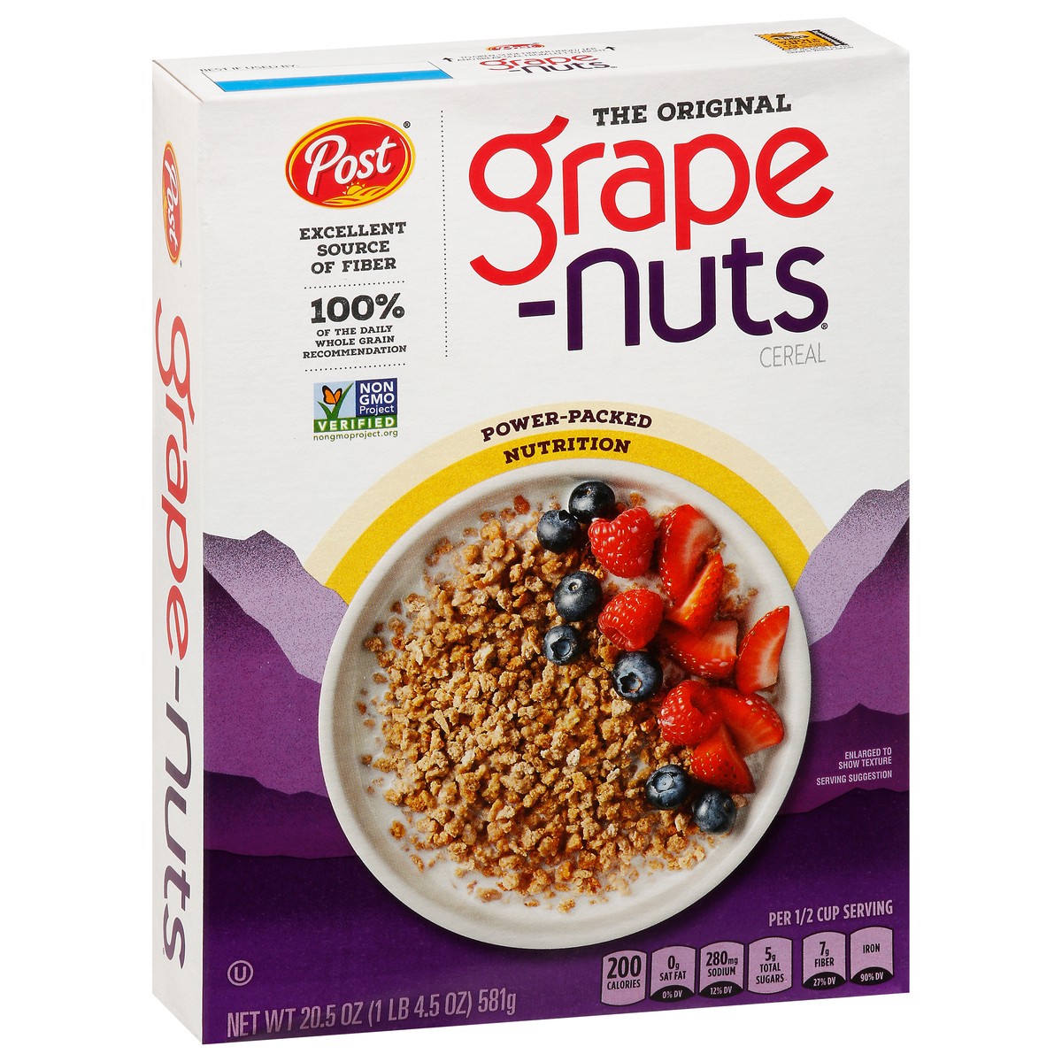 slide 5 of 9, Post Grape Nuts Original Breakfast Cereal, 20.5 OZ Box, 20.5 oz