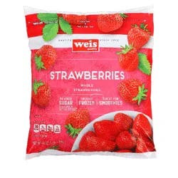 Weis Quality Whole Unsweetened Freshly Frozen Strawberries
