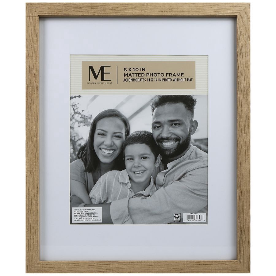 slide 1 of 4, Modern Expressions Matted Photo Frame 8x10 Inch, 1 ct