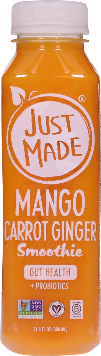 slide 4 of 9, Just Made Mango Carrot Ginger Smoothie 11.8 fl oz, 11.8 fl oz