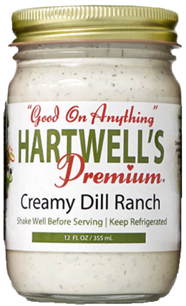 slide 1 of 1, Hartwell's Premium Creamy Dill Ranch Dressing, 12 fl oz