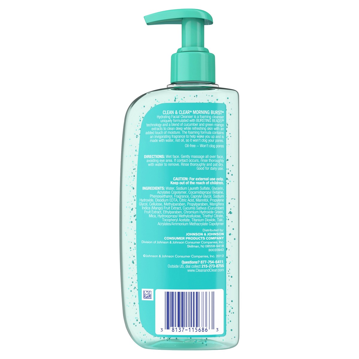 slide 6 of 8, Clean & Clear Morning Burst Oil-Free Hydrating Facial Cleanser, 8 fl oz