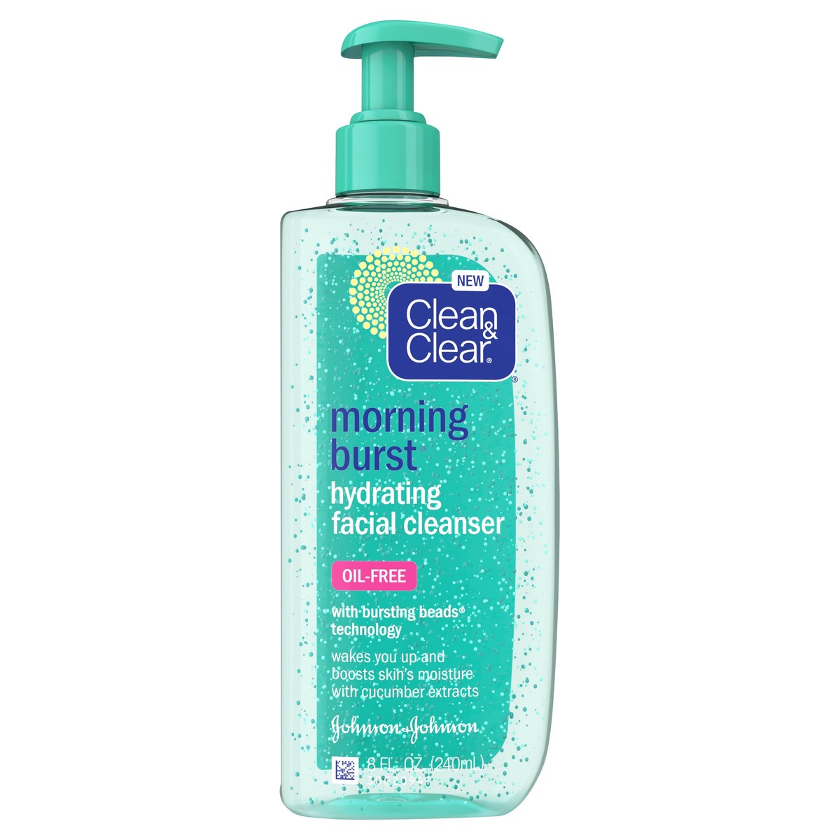 slide 3 of 8, Clean & Clear Morning Burst Oil-Free Hydrating Facial Cleanser, 8 fl oz