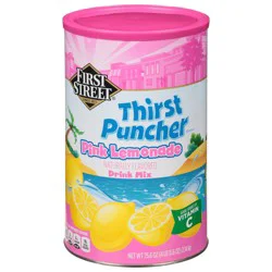 First Street Pink Lemonade Drink Mix - 75.6 oz
