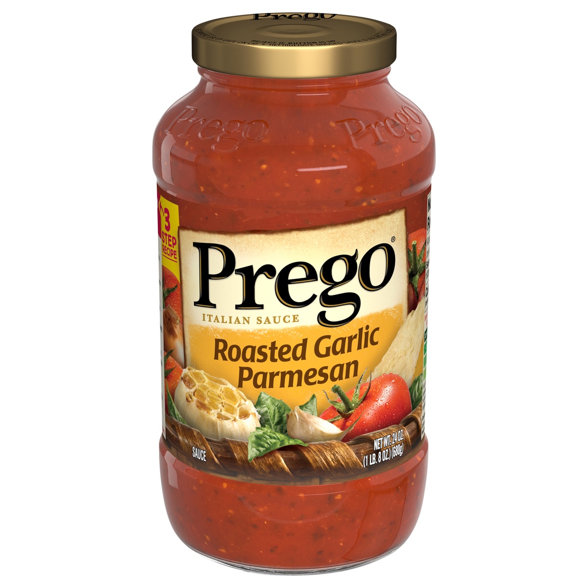 slide 1 of 8, Prego Roasted Garlic Parmesan Pasta Sauce, 24 oz