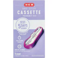 H-E-B One-Step Cassette Pregnancy Test