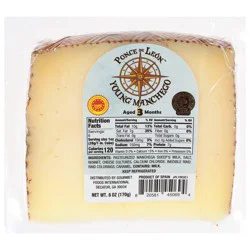 Ponce De Leon Young Manchego Cheese 6 oz