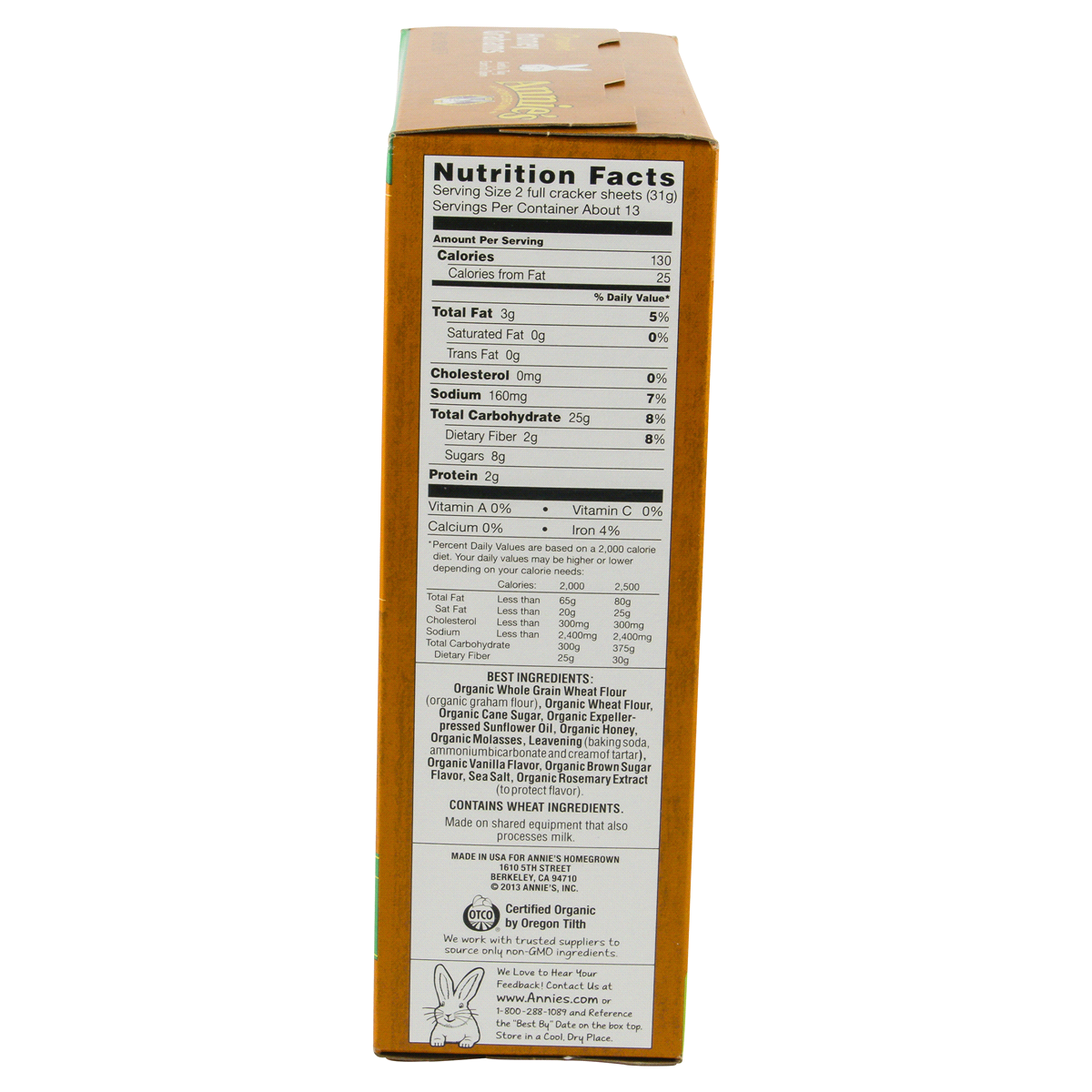 slide 5 of 8, Annies Homegrown Organic Honey Graham Crackers, 14.4 oz