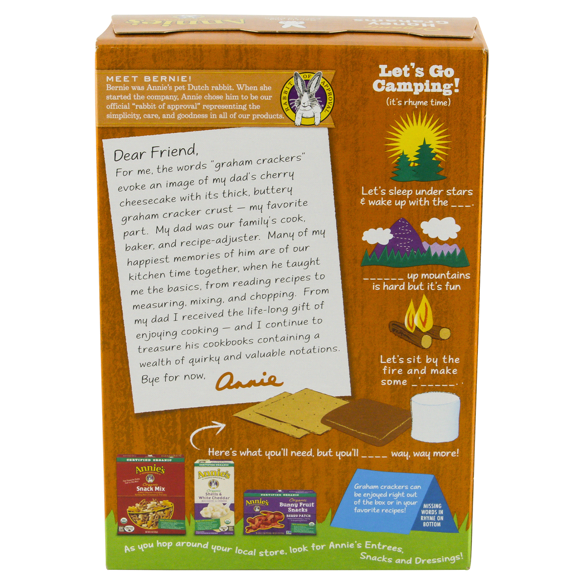 slide 8 of 8, Annies Homegrown Organic Honey Graham Crackers, 14.4 oz