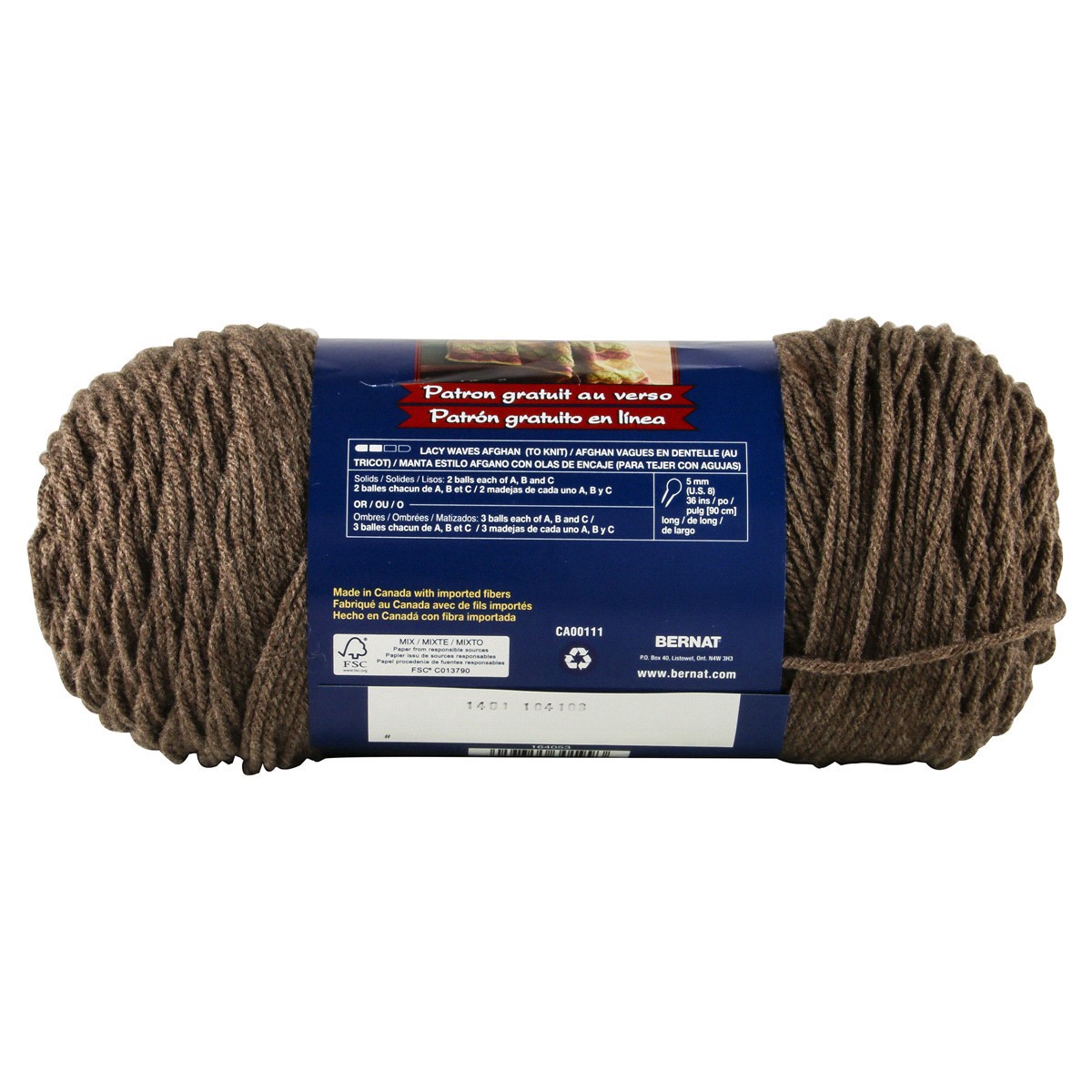 slide 4 of 4, Bernat Super Value Yarn - Taupe Heather, 1 ct