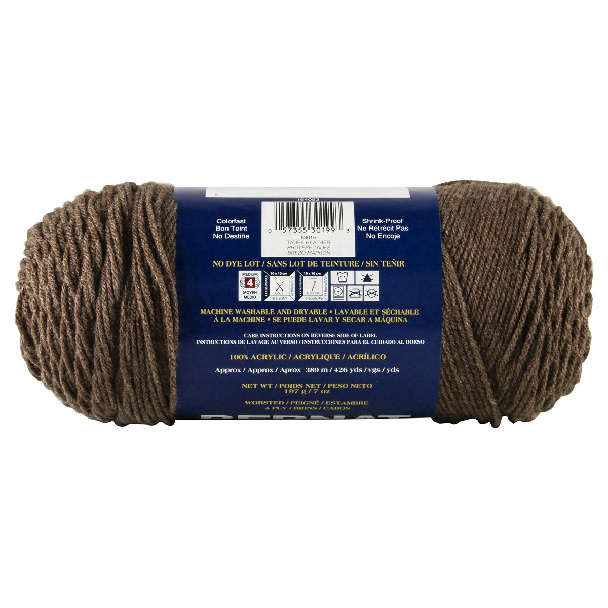 slide 3 of 4, Bernat Super Value Yarn - Taupe Heather, 1 ct