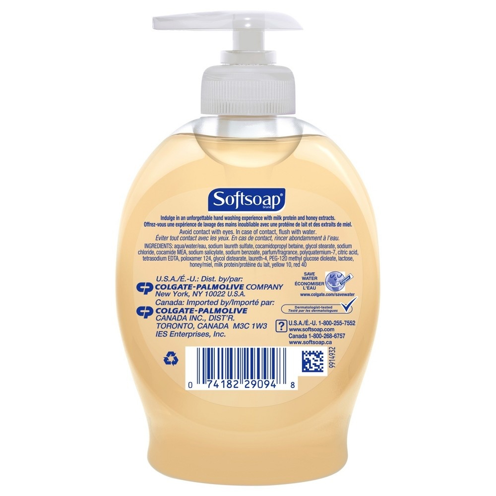slide 3 of 4, Softsoap Moisturizing Liquid Hand Soap Pump - Milk & Honey - 7.5 fl oz, 