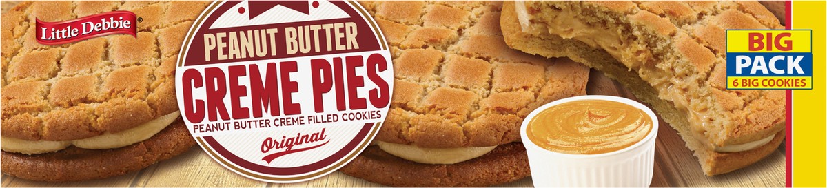 slide 4 of 13, Little Debbie Peanut Butter Creme Pies - Big Pack, 6 ct; 18.39 oz